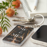 Mr and Mrs Newlyweds Photo Keychain<br><div class="desc">customize with your photo or names</div>