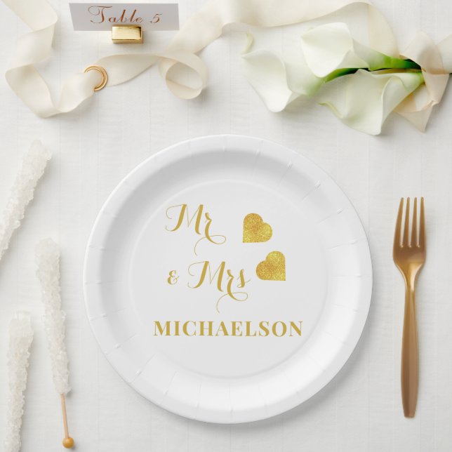 Mr. and Mrs. Paper Plate (Wedding)