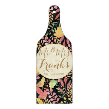 Mr and Mrs Personalized Autumn Cutting Board