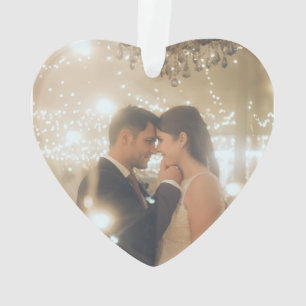 Mr and Mrs personalized photo Ornament