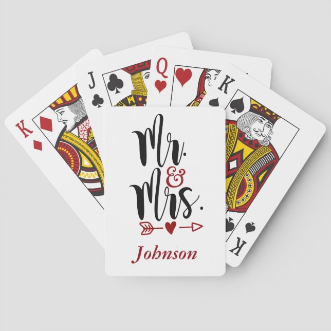Mr. and Mrs. Playing Cards (Back)