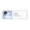 Mr. and Mrs. Return Address Label - Blue