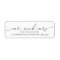 MR AND MRS Return Address Labels Script Elegant