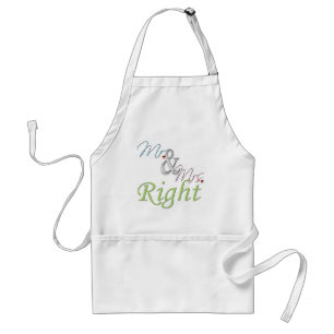 Mr. and Mrs. Right Standard Apron