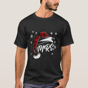 Mr And Mrs Santa Claus Christmas Couples Matching T-Shirt