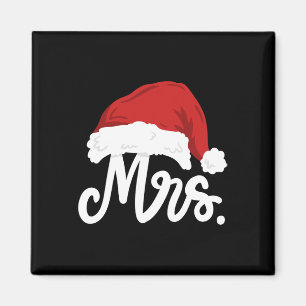 Mr And Mrs Santa Claus Couples Matching Christmas Magnet
