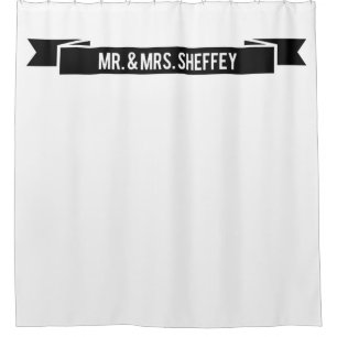 Mr and Mrs Sheffey on black ribbon 9602