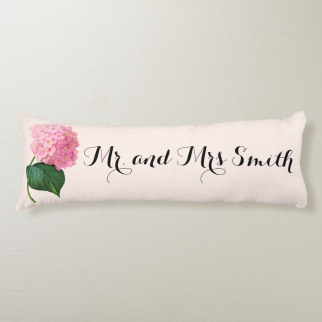 Mr. and Mrs. Smith Custom Body Pillow (Front)