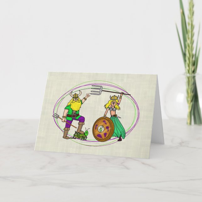 Mr. and Mrs. St. Urho Card (Front)