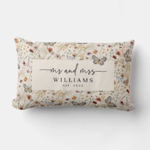 Mr and Mrs Throw Pillow