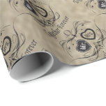 Mr and Mrs Vintage Styled Wedding Wrapping Paper<br><div class="desc">Mr and Mrs Vintage Style wedding paper. Together Forever. A great way to wrap their wedding gift. ⭐This Product is 100% Customizable. Graphics and / or text can be added, deleted, moved, resized, changed around, rotated, etc... 99% of my designs in my store are done in layers. This makes it...</div>