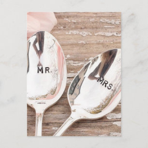 Mr. And Mrs. Wedding celebration design Postcard