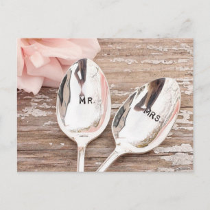 Mr. And Mrs. Wedding celebration design Postcard