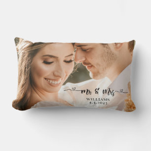 Mr. and Mrs. Wedding Couple Pillow