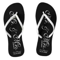 Bride and groom flip hot sale flops