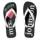 Mr. and Mrs. Wedding Honeymoon Heart Text