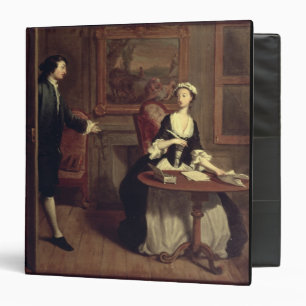 Mr. B. finds Pamela writing, illustration from Ric Binder