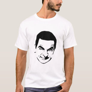 Mr. Bean Face Stencil Pop Art T-Shirt