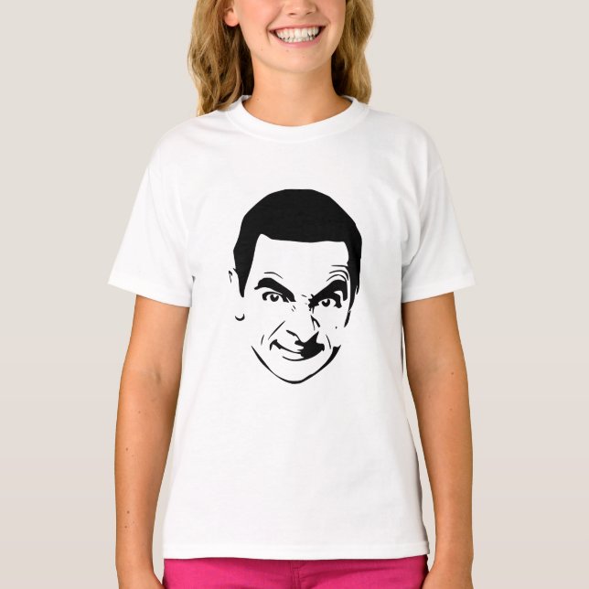 Mr. Bean Face Stencil Pop Art  T-Shirt (Front)