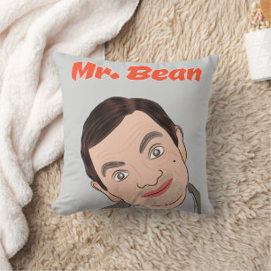 Mr. Bean (Rowan Atkinson) Fan Art Throw Pillow