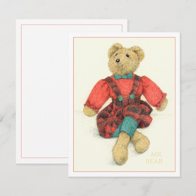 MR. BEAR 4.25x5.5 Flat Card (Front/Back)
