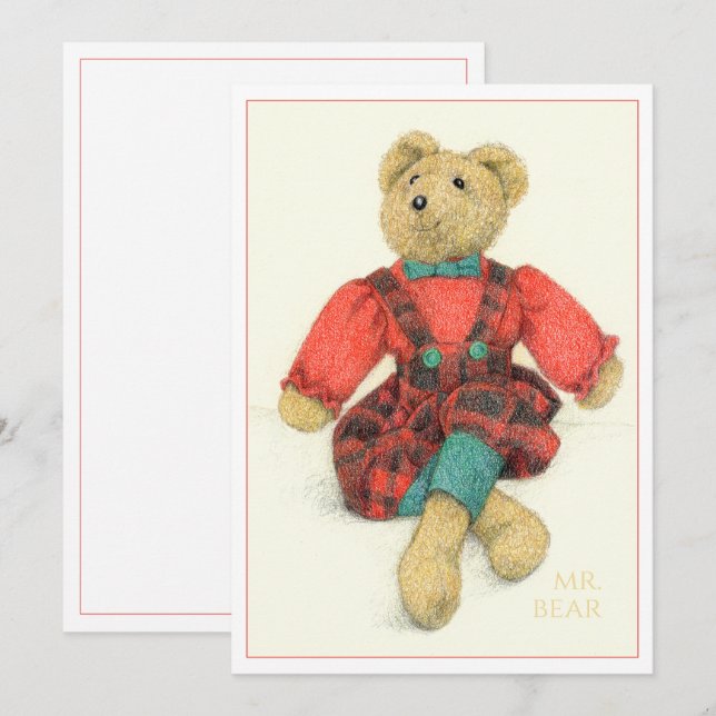 MR. BEAR 5x7 Flat Card (Front/Back)