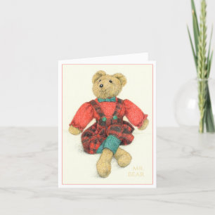 MR. BEAR Christmas Notecard