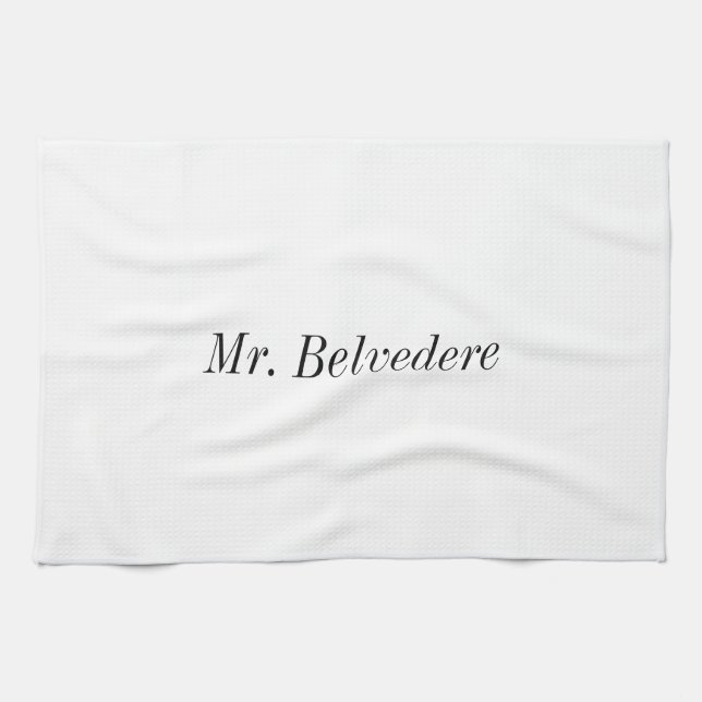Mr. Belvedere Kitchen Towel (Horizontal)