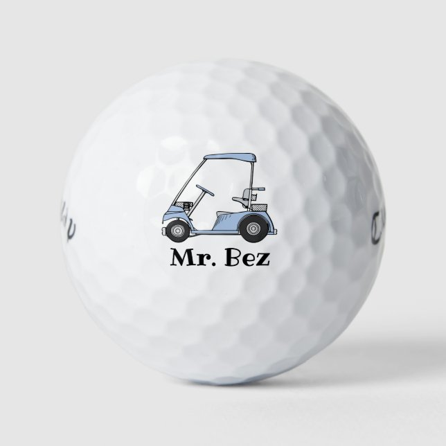 Mr. Bez Golf Balls Blue (Front)