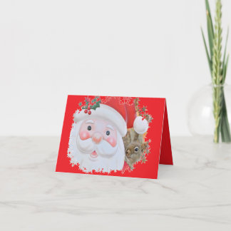 Mr. Bickles The Squirrel Folded Holiday Card