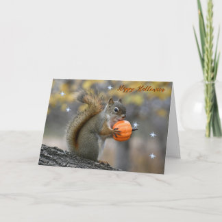 Mr. Bickles The Squirrel Halloween card