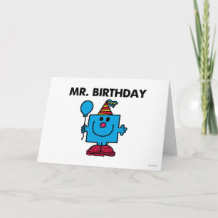 Mr. Birthday Happy Birthday Balloon Card