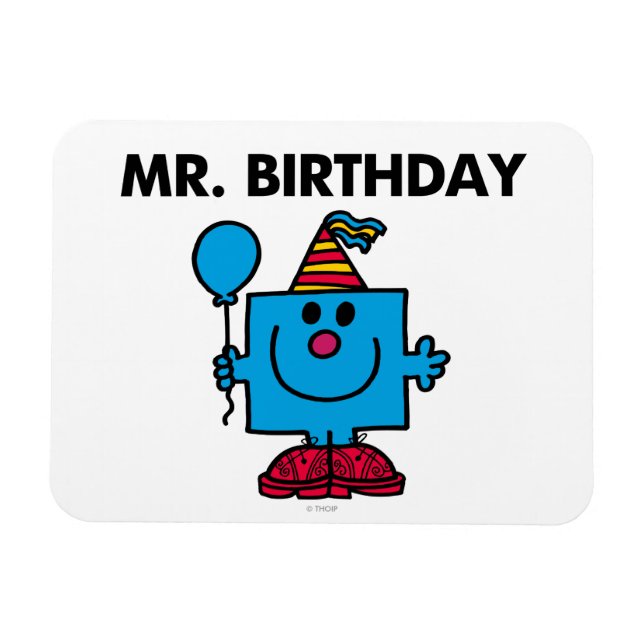 Mr. Birthday | Happy Birthday Balloon Magnet (Horizontal)