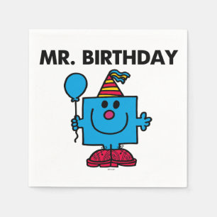 Mr. Birthday Happy Birthday Balloon Napkin