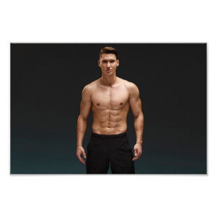 Mr Black Shorts Hot Guy Poster