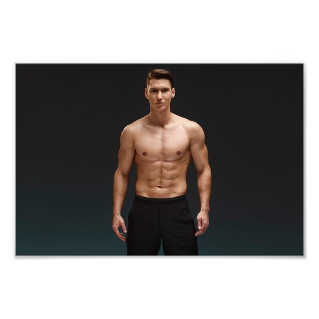 Mr Black Shorts Hot Guy Poster (Front)