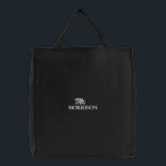 Mr. black white custom script Last Name elegant Embroidered Tote Bag<br><div class="desc">Chic Mr. Last Name black and white script elegant chic Embroidered Baseball Cap.
Available in many colours and style options</div>
