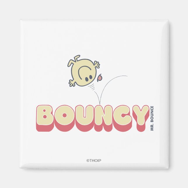 Mr. Bounce Bouncing On His Head Magnet (Front)