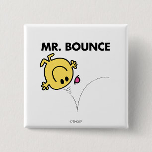 Mr. Bounce Classic Pose 2 Inch Square Button