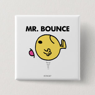 Mr. Bounce Unhappy Bouncing 2 Inch Square Button