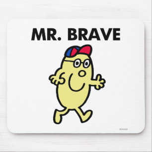 Mr. Brave Waving Hello Mouse Pad