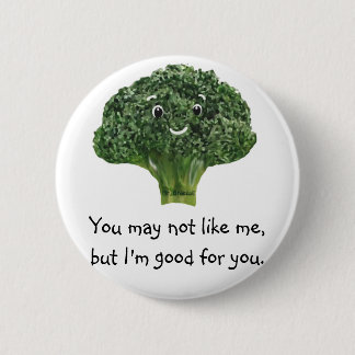 Mr.Broccoli 2 Inch Round Button