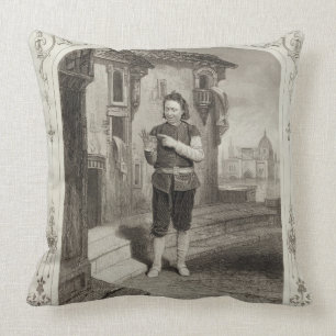 Mr Buckstone as Lancelot Gobbo, Act II Scene 2, in Throw Pillow