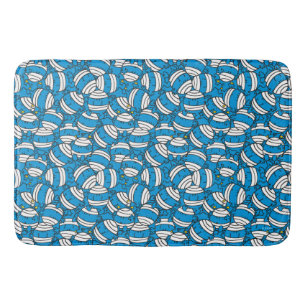 Mr Bump Blue Confusion Pattern Bath Mat