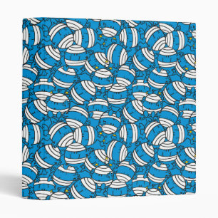 Mr Bump Blue Confusion Pattern Binder