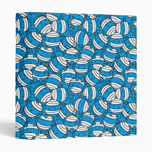 Mr Bump | Blue Confusion Pattern Binder (Front/Spine)