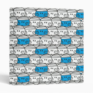 Mr Bump Blue Pattern Binder