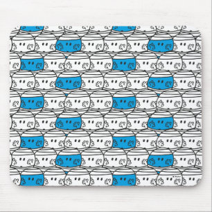 Mr Bump Blue Pattern Mouse Pad