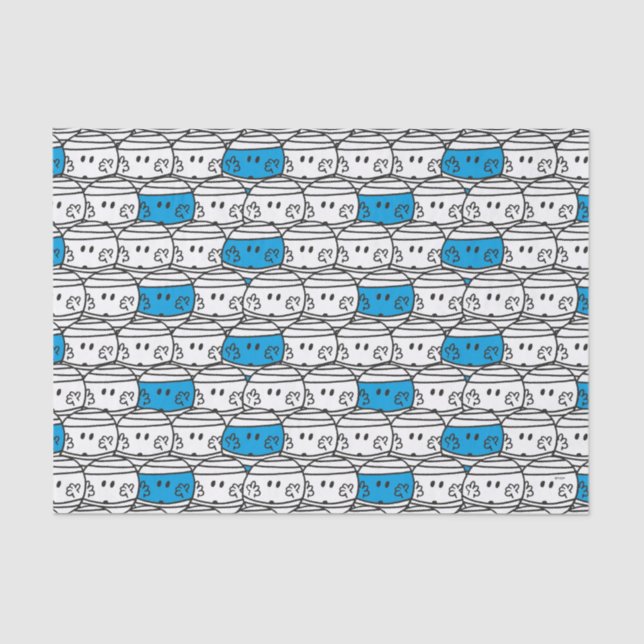 Mr Bump | Blue Pattern Tissue Paper (Front)