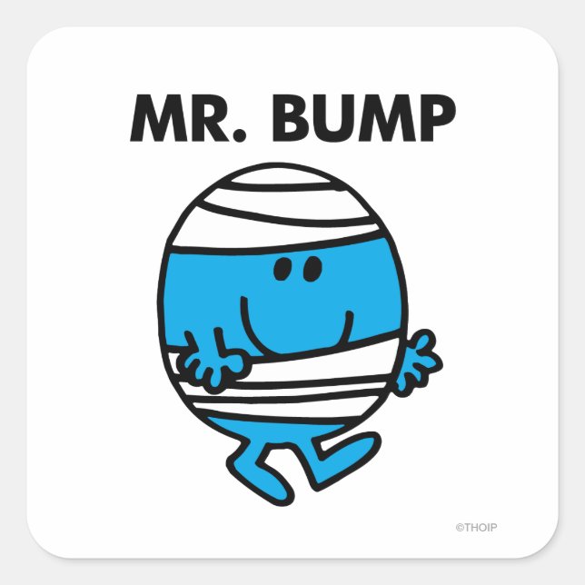 Mr. Bump Classic 1 Square Sticker (Front)